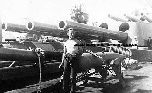Ronald Lewis on HMS Nelson
